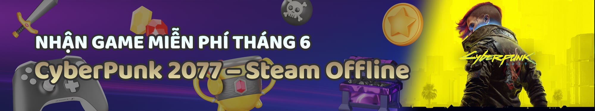 Banner Checkpoint Store tặng Tài khoản Steam miễn phí tháng 6 năm 2026