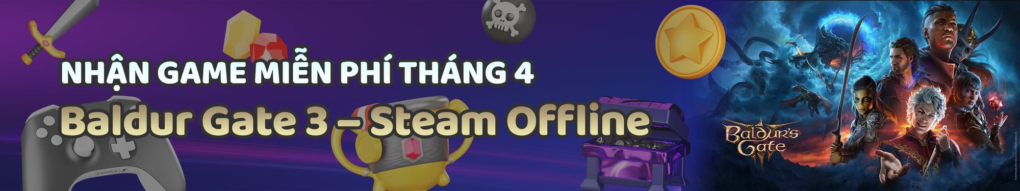Banner Checkpoint Store tặng Tài khoản Steam miễn phí tháng 3 năm 2026